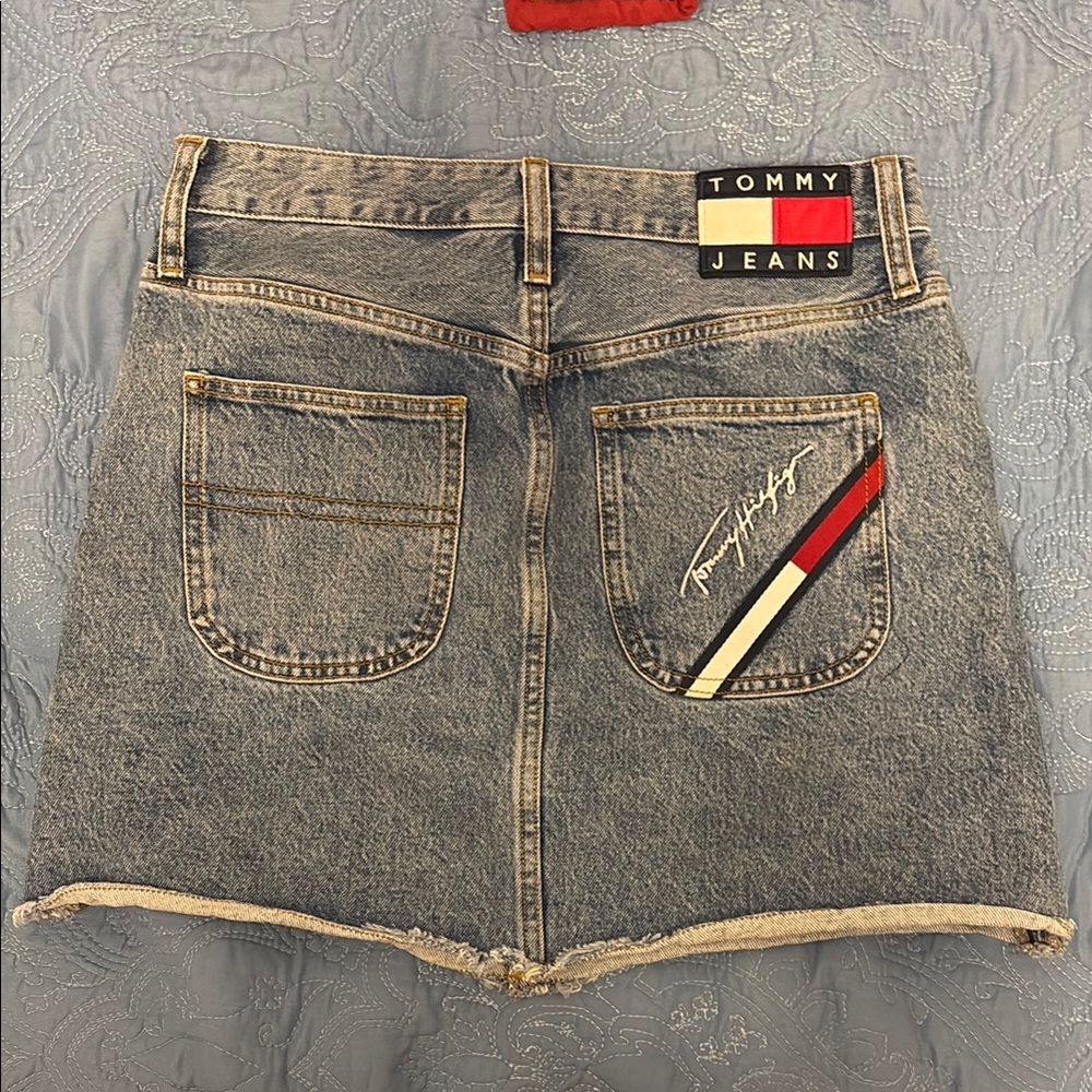Tommy Hilfiger Blue Denim Mini Skirt